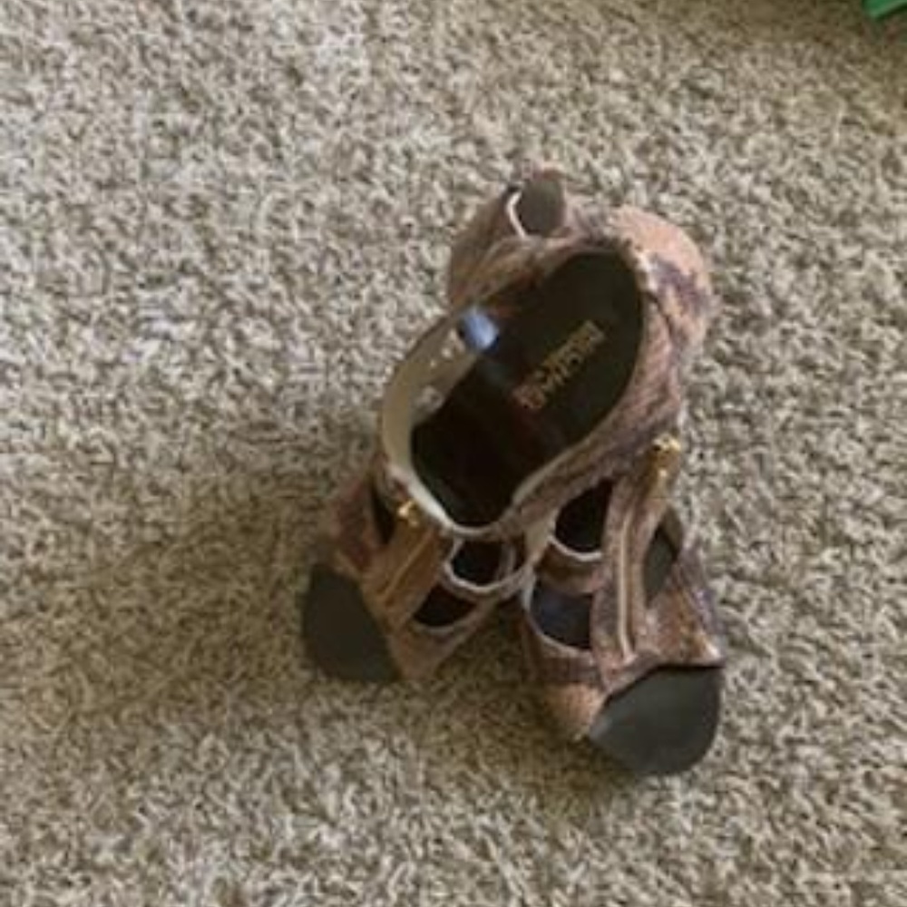 Michael Michael Kors Berkley Snakeskin Heels